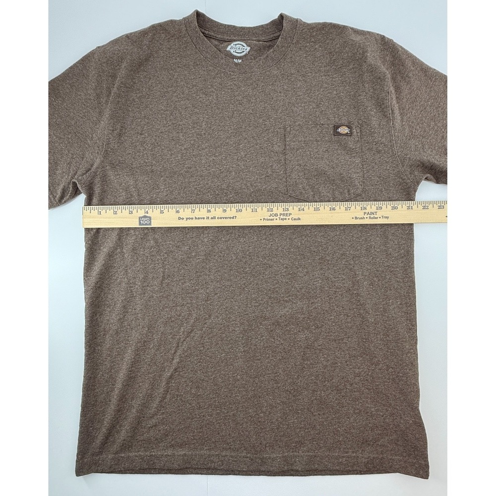 Dickies Mens Medium Brown Pocket T Shirt Workwear Short Sleeve Cotton Blend Tee - Picture 6 of 7